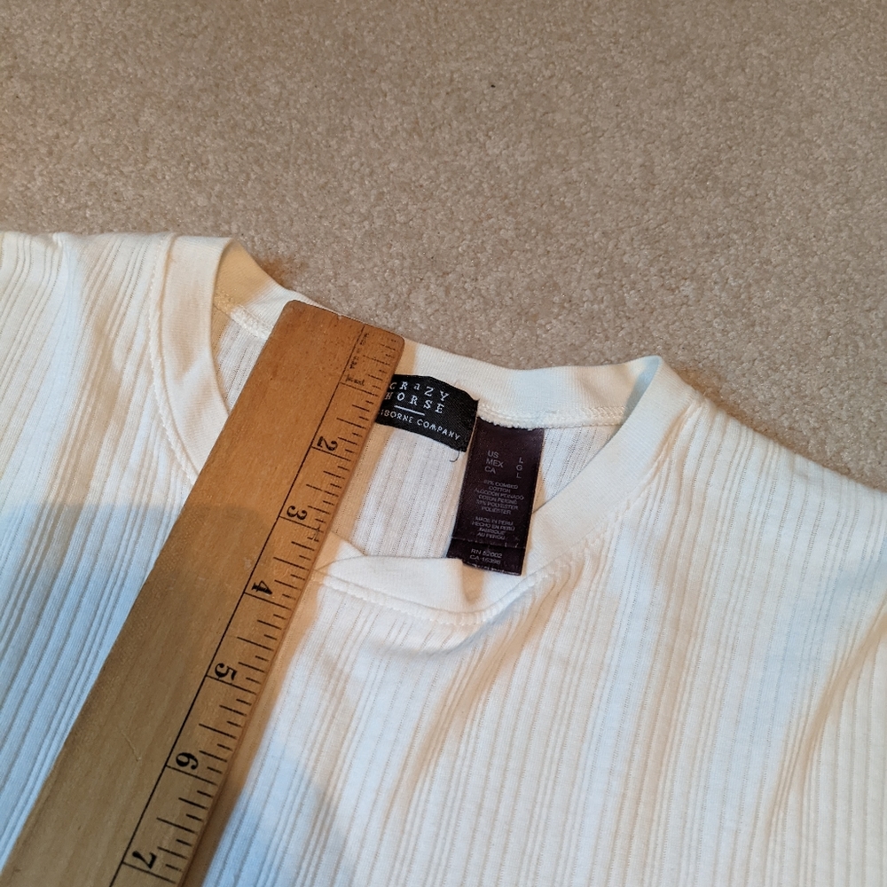 Crazy horse a Claiborne company Men's white t-shirt - Picture 12 of 14